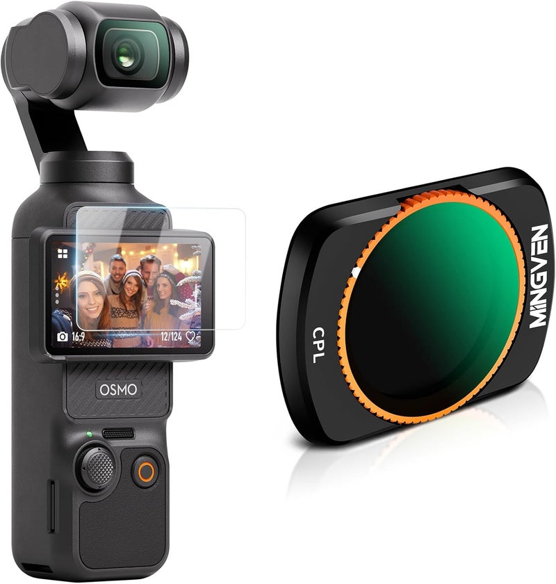 MINGVEN CPL Circular Polarizer Filter for DJI Osmo Pocket 3/Xtra Muse Camera, Magnetic Multi-Coated Filters for DJI Osmo Pocket 3 Creator Combo - Image 1